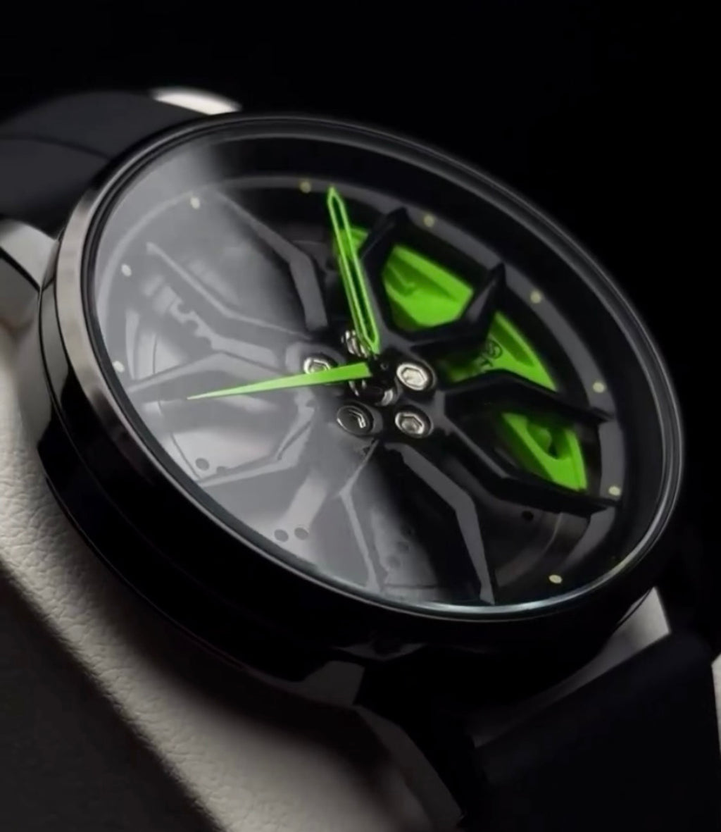 Alloy wheel watch