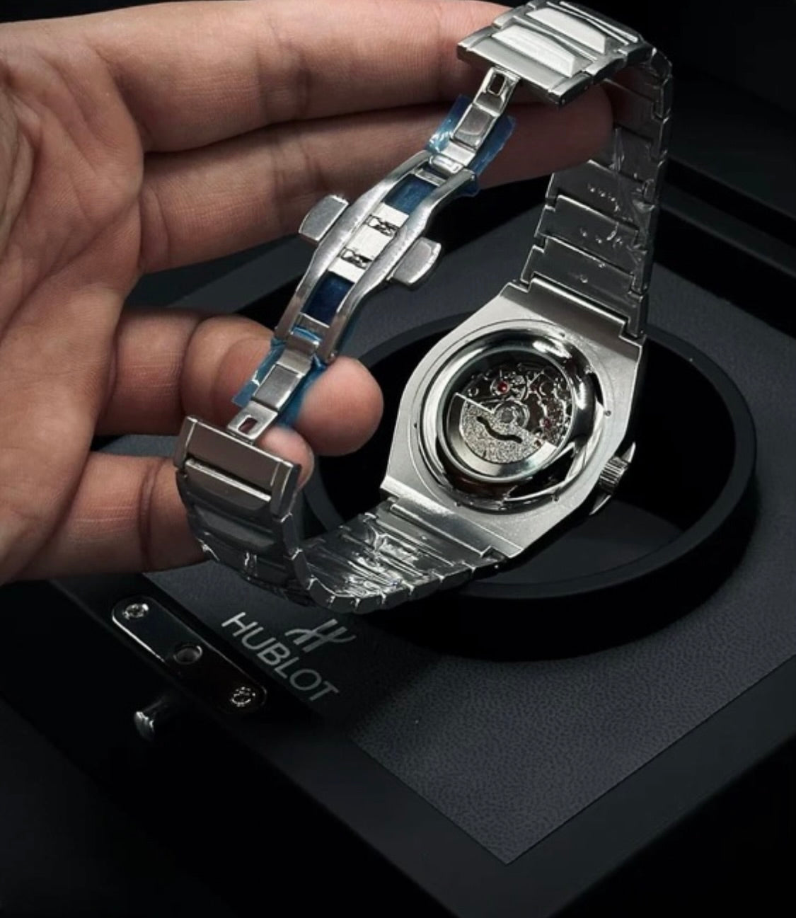 Hublot Cut Rotating Back (Swiss like)